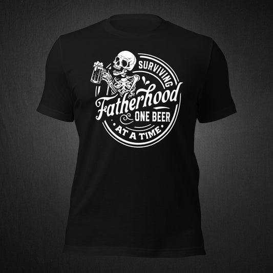 Surviving Fatherhood One Beer at a Time Skeleton - T-shirt